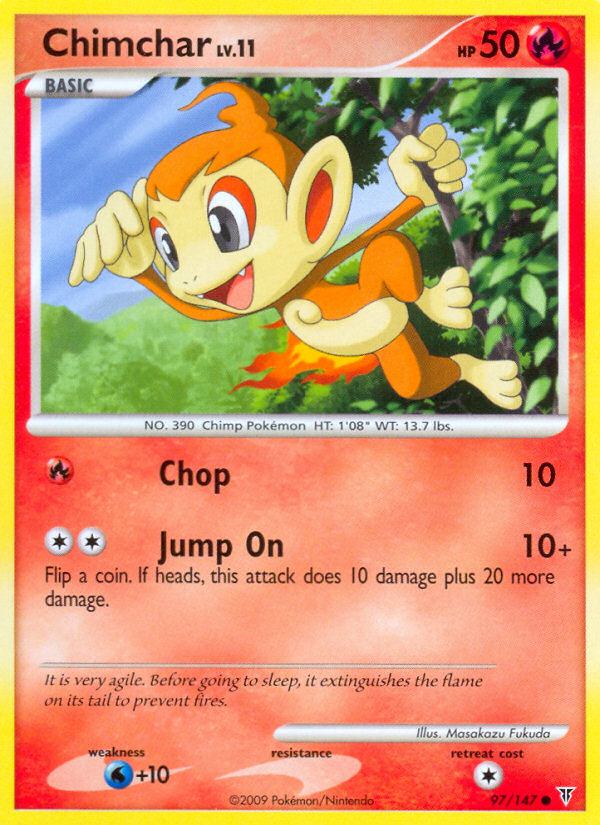 Chimchar 97/147, Supreme Victors Pokémon card