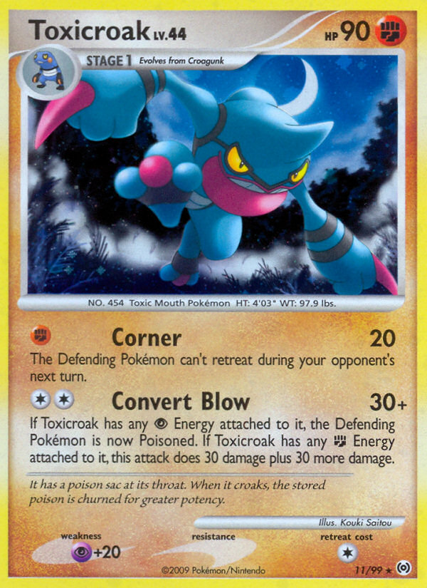 Toxicroak 11/99, Arceus Pokémon card