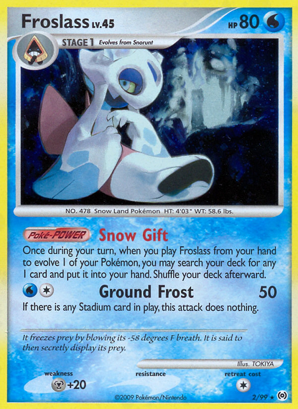 Froslass 2/99, Arceus Pokémon card