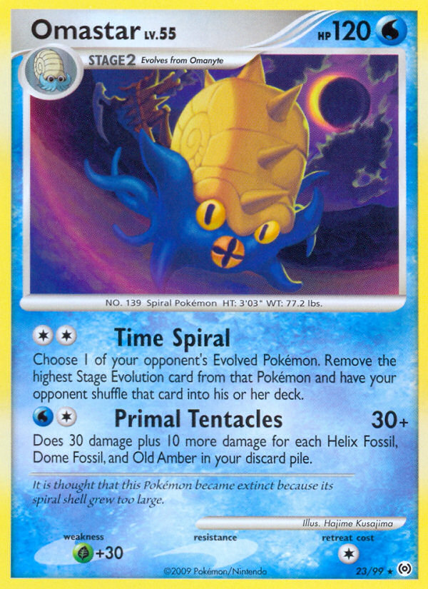 Omastar 23/99, Arceus Pokémon card