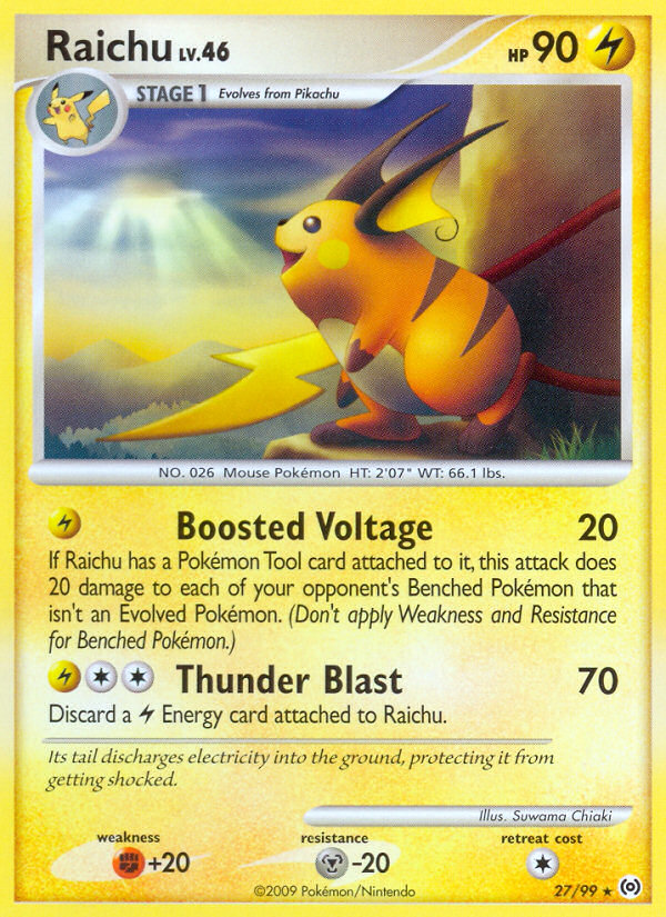 Raichu 27/99, Arceus Pokémon card