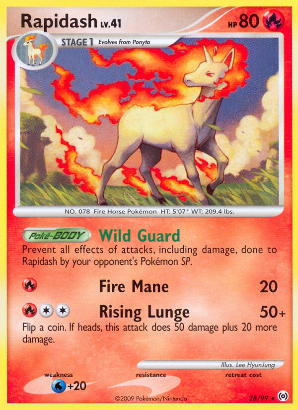 Rapidash 28/99, Arceus Pokémon card