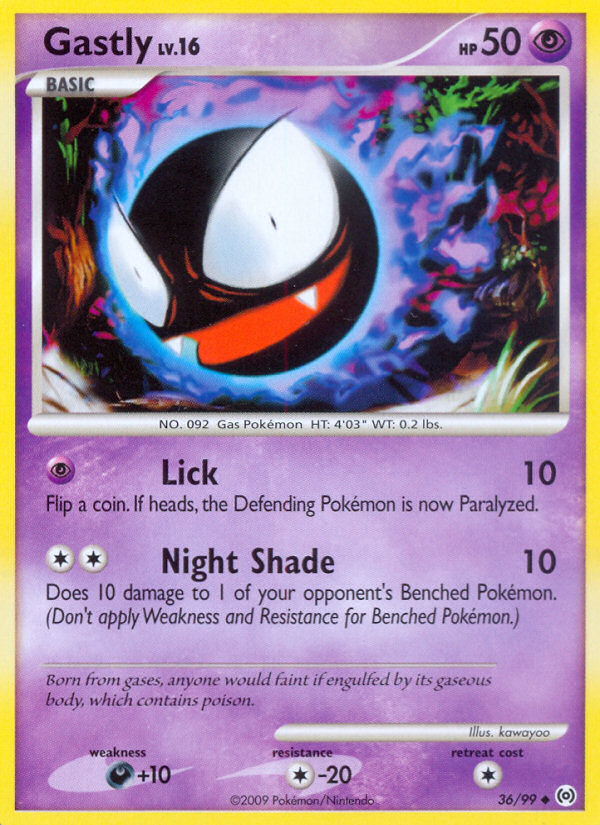Gastly 36/99, Arceus Pokémon card