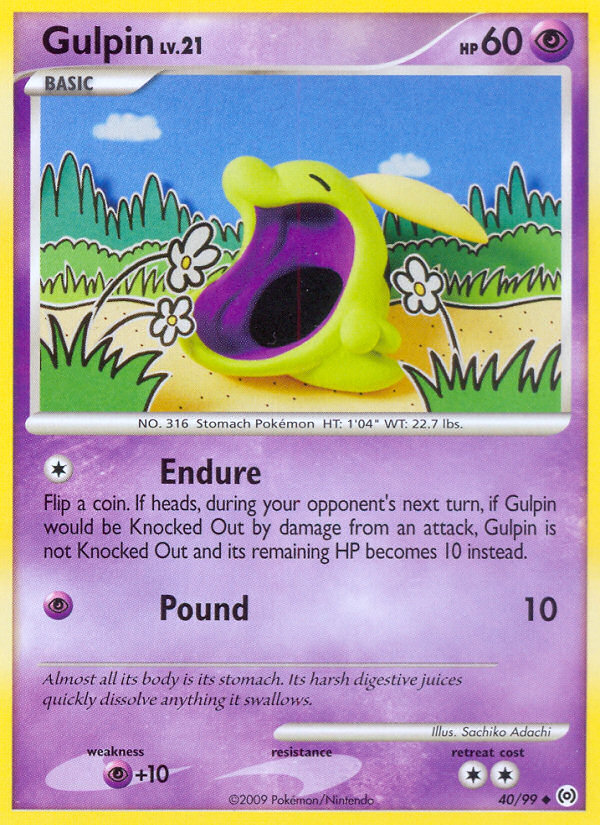 Gulpin 40/99, Arceus Pokémon card