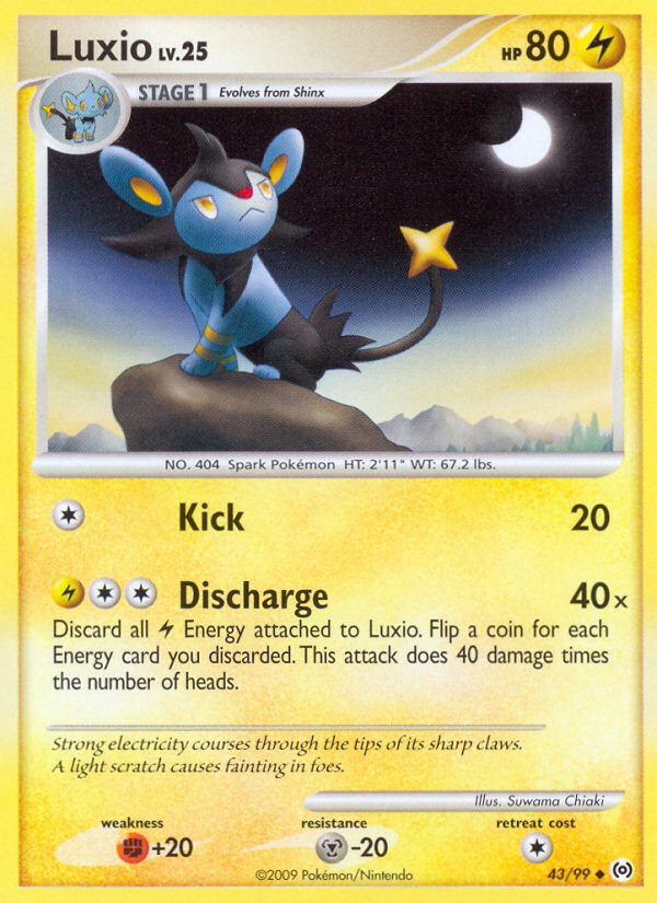 Luxio 43/99, Arceus Pokémon card