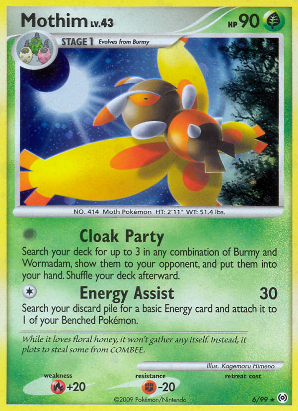 Mothim 6/99, Arceus Pokémon card