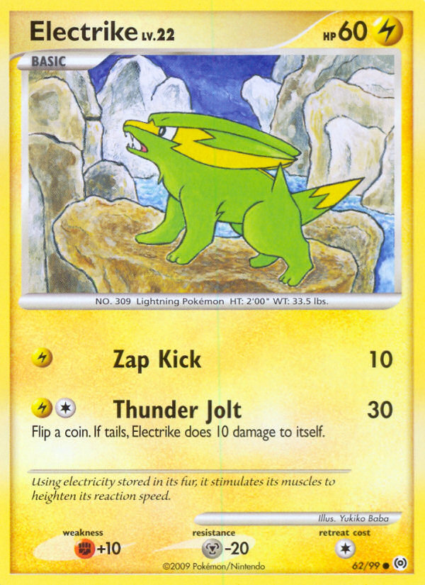Electrike 62/99, Arceus Pokémon card