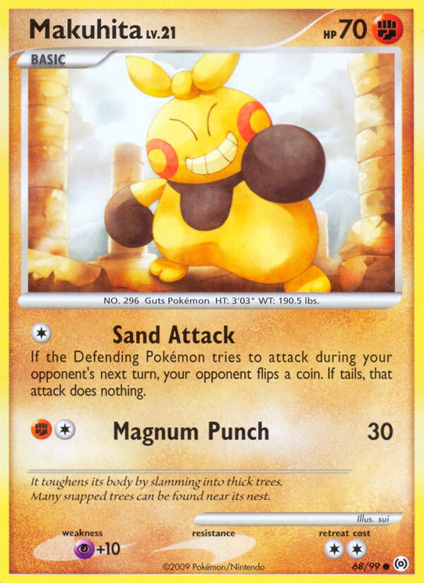 Makuhita 68/99, Arceus Pokémon card