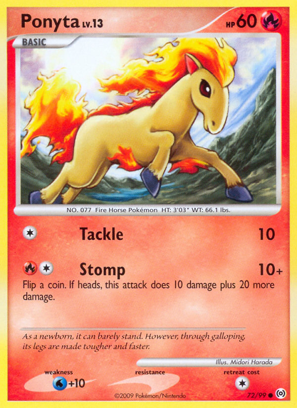 Ponyta 72/99, Arceus Pokémon card