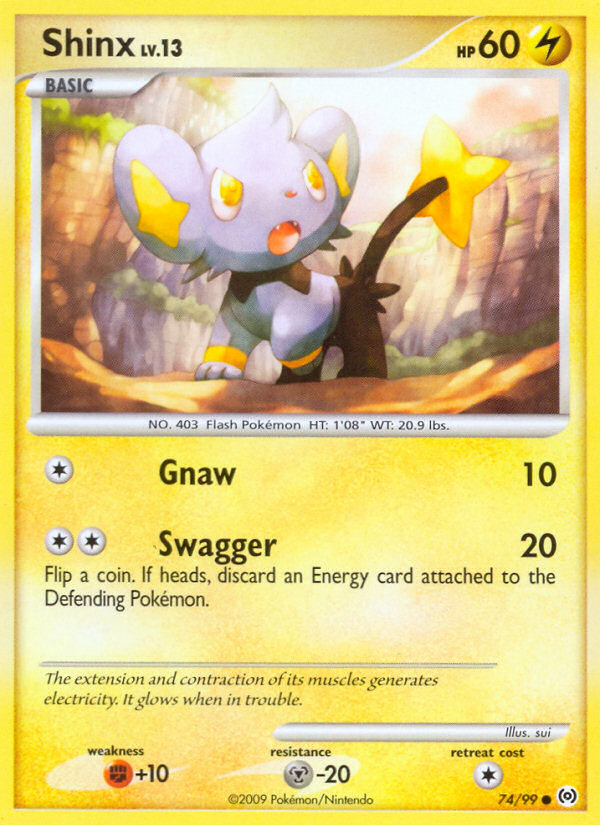 Shinx 74/99, Arceus Pokémon card