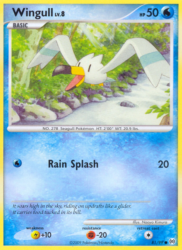 Wingull 81/99, Arceus Pokémon card