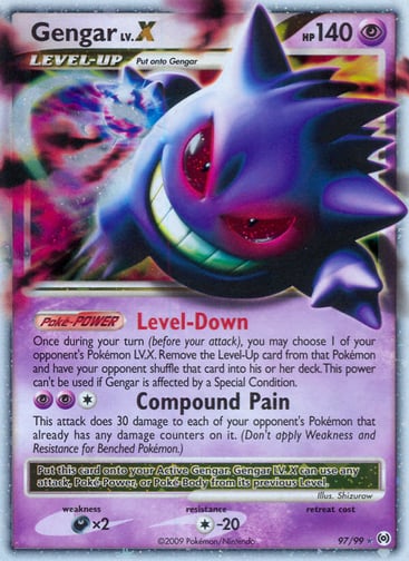Gengar LV.X 97/99 from Arceus