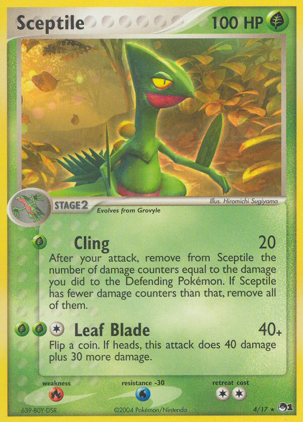Sceptile 4/17, POP Series 1 Pokémon card