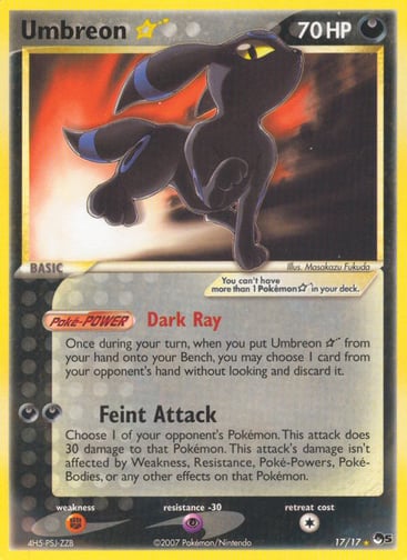 Umbreon ☆ 17/17 from POP Series 5