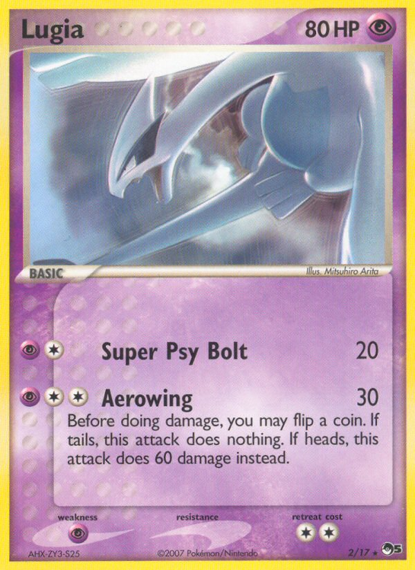 Lugia 2/17, POP Series 5 Pokémon card