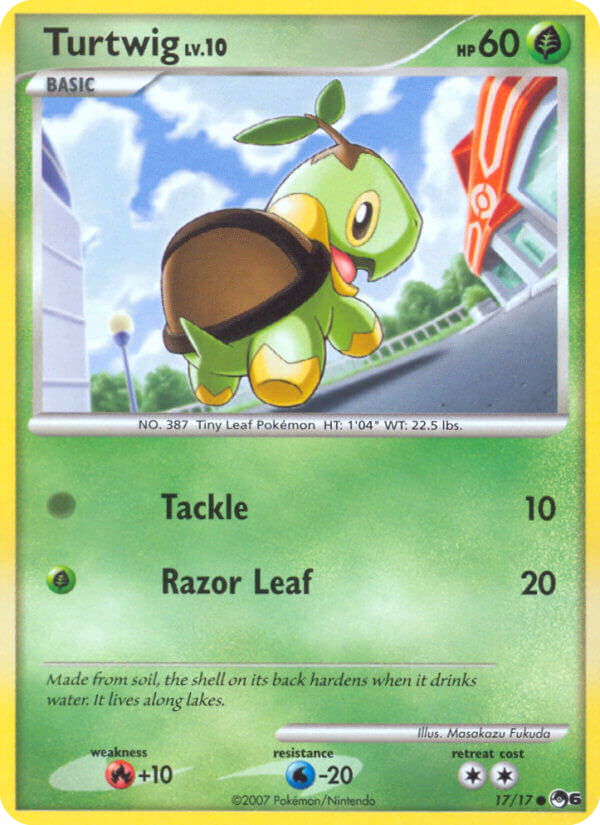 Turtwig 17/17, POP Series 6 Pokémon card