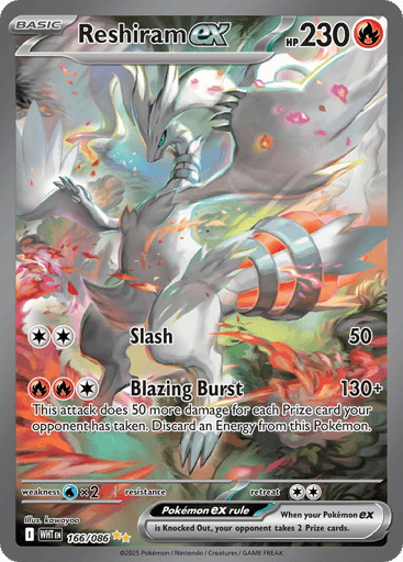 Reshiram ex 166/86 from White Flare