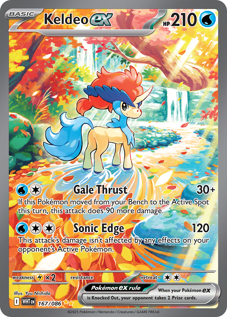 Keldeo ex 167/86, White Flare Pokémon card