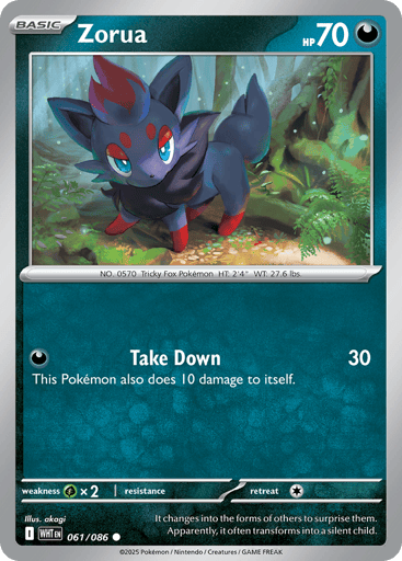Zorua 61/86 from White Flare
