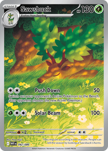 Sawsbuck 92/86 from White Flare