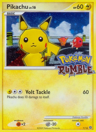Pikachu 7/16 from Pokémon Rumble