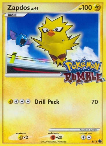Zapdos 8/16 from Pokémon Rumble