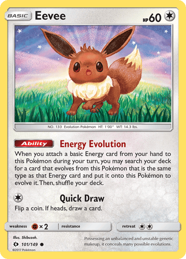 Eevee 101/149 from Sun & Moon
