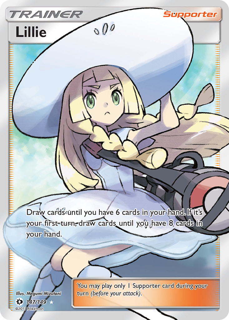 Lillie 147/149, Sun & Moon Pokémon card