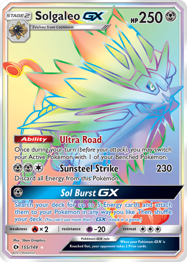 Solgaleo-GX 155/149 from Sun & Moon
