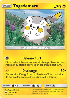 Togedemaru 53/149, Sun & Moon