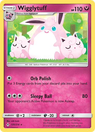 Wigglytuff 135/214 from Unbroken Bonds