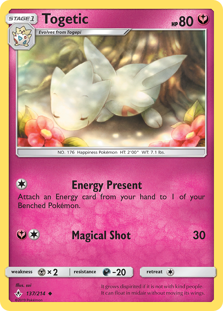 Togetic 137/214, Unbroken Bonds Pokémon card