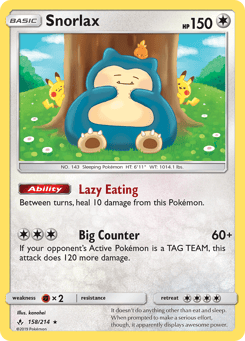 Snorlax 158/214, Unbroken Bonds
