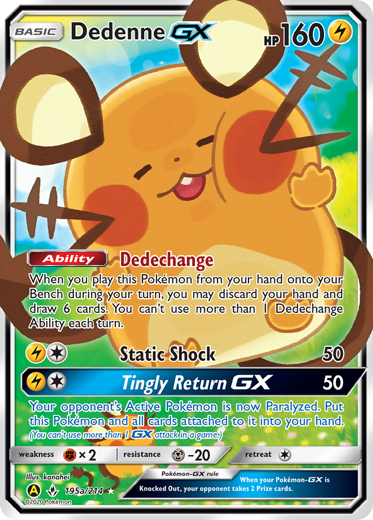Dedenne-GX 195a, Unbroken Bonds Pokémon card