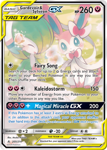 Gardevoir & Sylveon-GX 205/214 from Unbroken Bonds