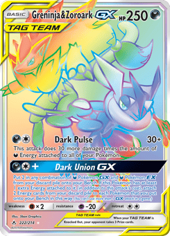 Greninja & Zoroark-GX 222/214, Unbroken Bonds