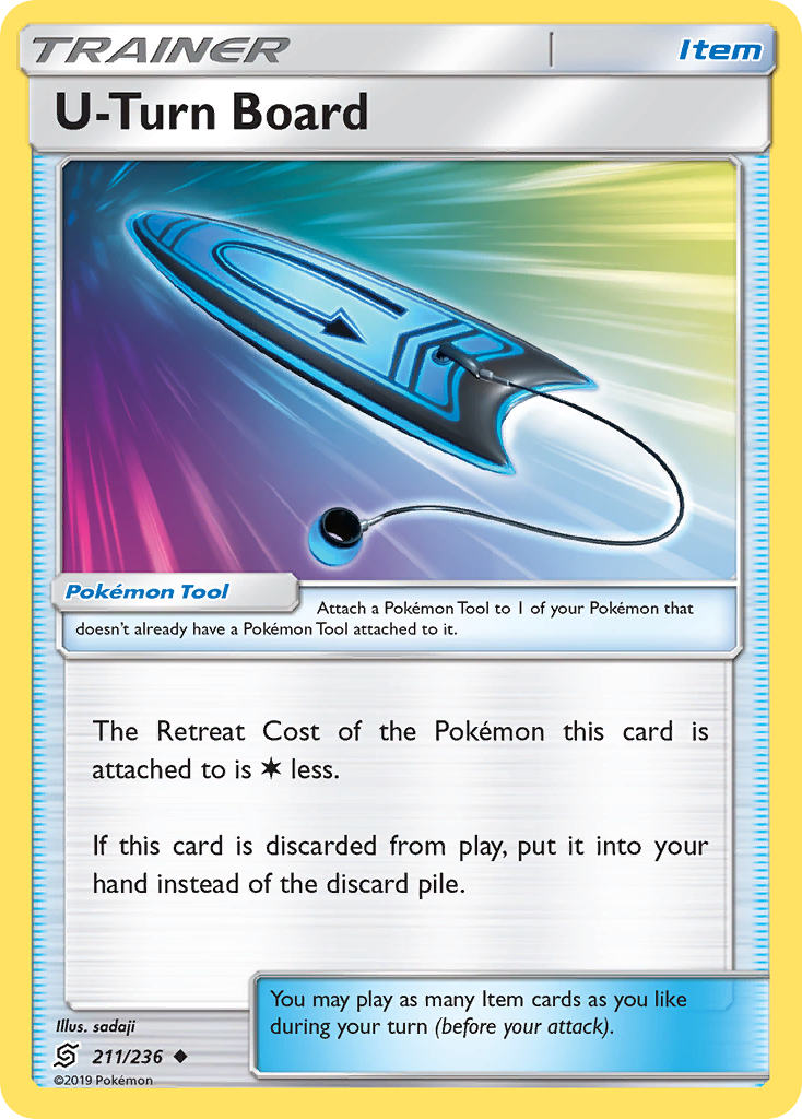 U-Turn Board 211/236, Unified Minds Pokémon card