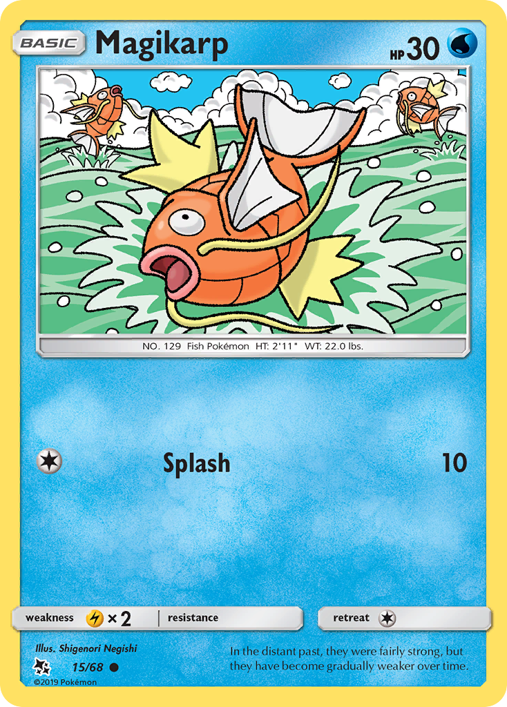 Magikarp 15/68, Hidden Fates Pokémon card