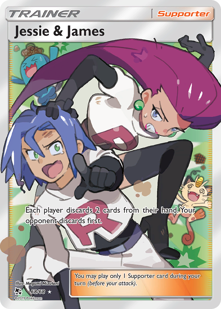 Jessie & James 68/68, Hidden Fates Pokémon card