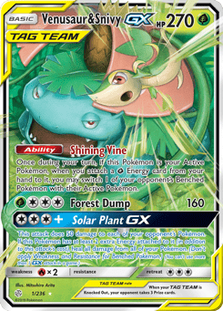 Venusaur & Snivy-GX 1/236, Cosmic Eclipse