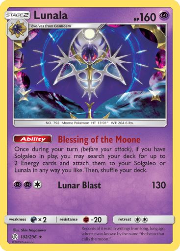 Lunala 102/236 from Cosmic Eclipse