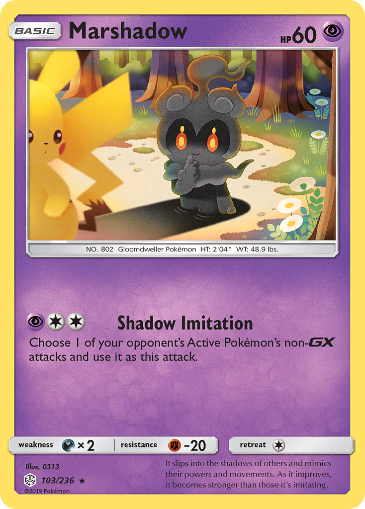 Marshadow 103/236, Cosmic Eclipse Pokémon card
