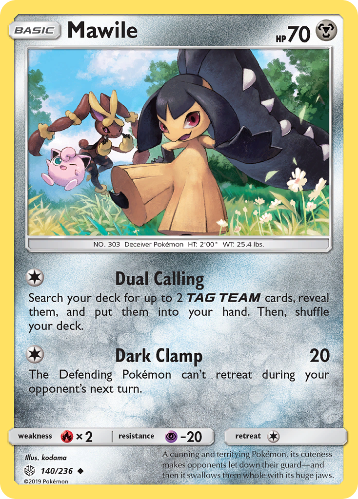 Mawile 140/236, Cosmic Eclipse Pokémon card