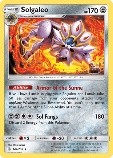 Solgaleo 142/236 from Cosmic Eclipse