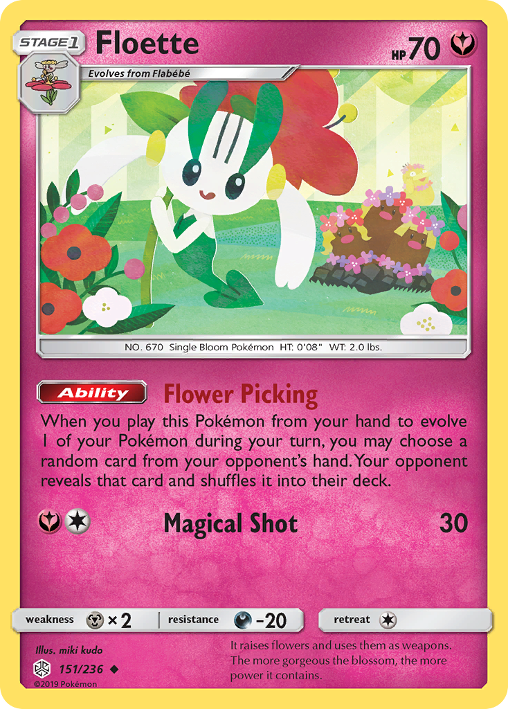 Floette 151/236, Cosmic Eclipse Pokémon card