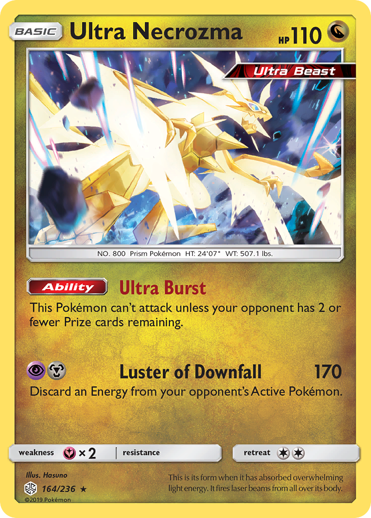 Ultra Necrozma 164/236, Cosmic Eclipse Pokémon card