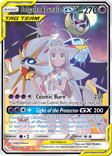 Solgaleo & Lunala-GX 216/236 from Cosmic Eclipse