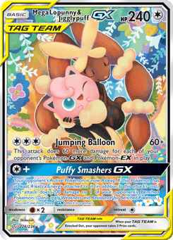 Mega Lopunny & Jigglypuff-GX 226/236, Cosmic Eclipse