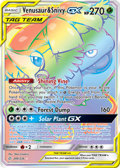 Venusaur & Snivy-GX 249/236, Cosmic Eclipse