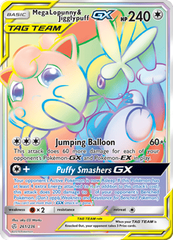 Mega Lopunny & Jigglypuff-GX 261/236, Cosmic Eclipse